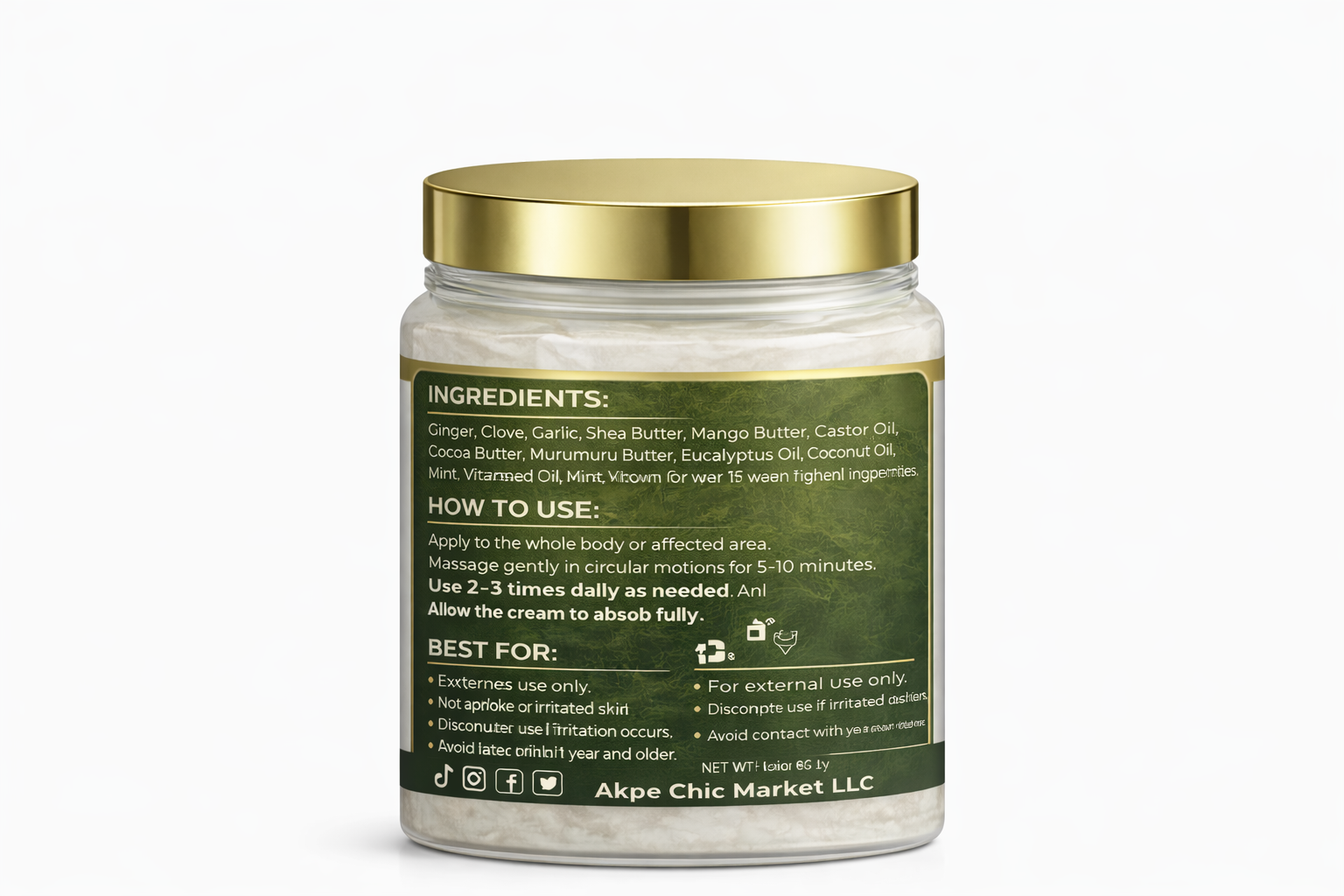 Akpe Bio Massage Cream – Natural Pain Relief & Deep Relaxation