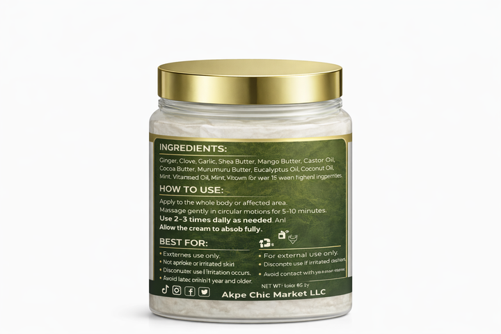 Akpe Bio Massage Cream – Natural Pain Relief & Deep Relaxation